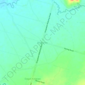 Mabuhay topographic map, elevation, terrain
