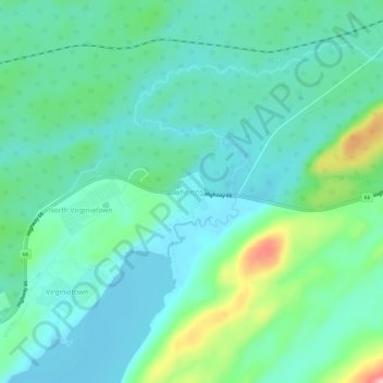 Kearns topographic map, elevation, terrain