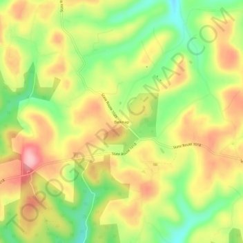 Belknap topographic map, elevation, terrain