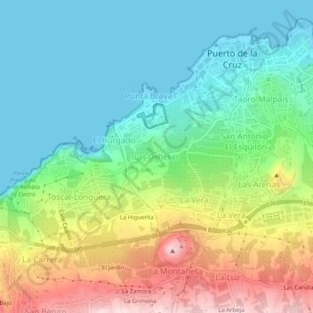 Las Dehesas topographic map, elevation, terrain