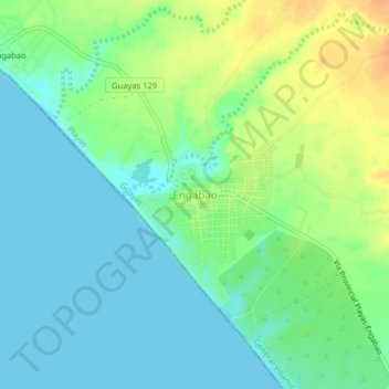 Engabao topographic map, elevation, terrain