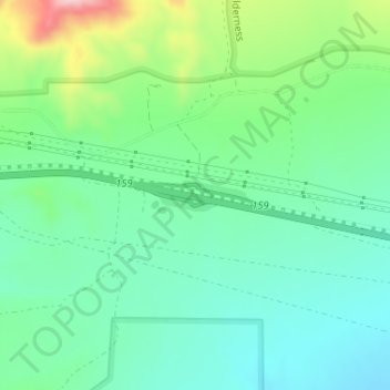 Cactus City topographic map, elevation, terrain