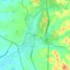 Bidor topographic map, elevation, terrain