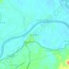 Batu Belah topographic map, elevation, terrain
