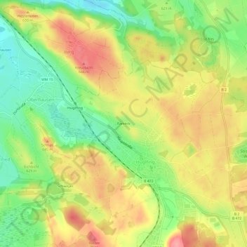Rameck topographic map, elevation, terrain
