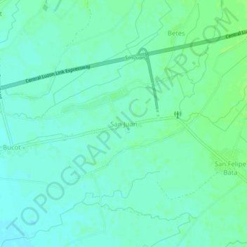 San Juan topographic map, elevation, terrain