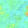 Ji'an County topographic map, elevation, terrain