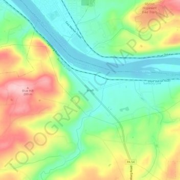 Boyd topographic map, elevation, terrain