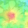 Aussac topographic map, elevation, terrain