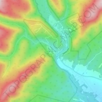 Rawley Springs topographic map, elevation, terrain
