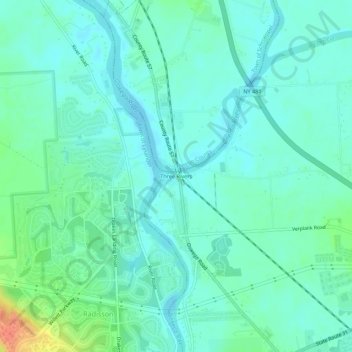 Three Rivers topographic map, elevation, terrain