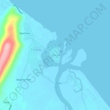 Silonay topographic map, elevation, terrain