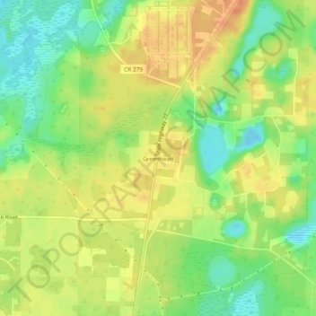Greenhead topographic map, elevation, terrain