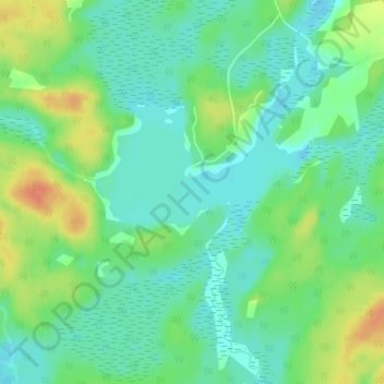 Crawford Lake topographic map, elevation, terrain