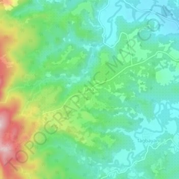 Ima topographic map, elevation, terrain