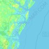 Blackbeard Island topographic map, elevation, terrain