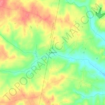 Sutherlin topographic map, elevation, terrain