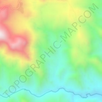 Shonke topographic map, elevation, terrain