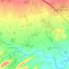 Rubber topographic map, elevation, terrain