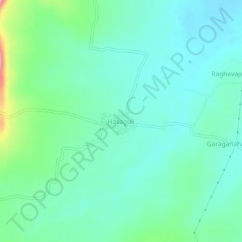 Hasaguli topographic map, elevation, terrain