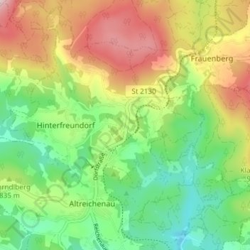 Branntweinhäuser topographic map, elevation, terrain