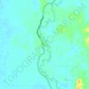 Perian topographic map, elevation, terrain