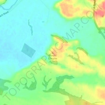 Mount Glagow topographic map, elevation, terrain