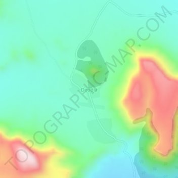Doudja topographic map, elevation, terrain