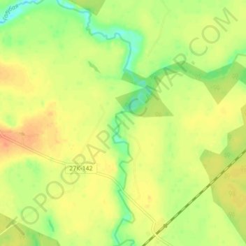 Родниково topographic map, elevation, terrain