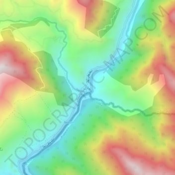 Lawat topographic map, elevation, terrain
