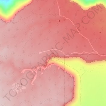 Gooseberry Mesa topographic map, elevation, terrain