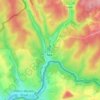 Orval topographic map, elevation, terrain