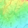 Cothill topographic map, elevation, terrain