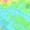 Gibsontown topographic map, elevation, terrain