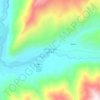 Koran va Monjan topographic map, elevation, terrain