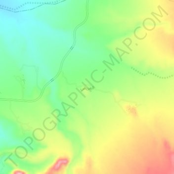 Al Arish topographic map, elevation, terrain