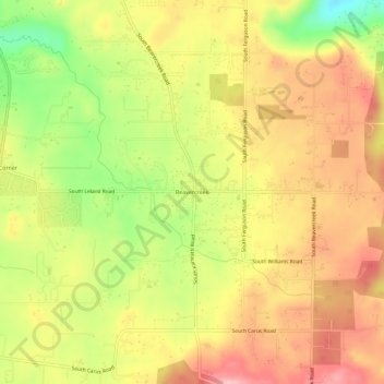 Beavercreek topographic map, elevation, terrain