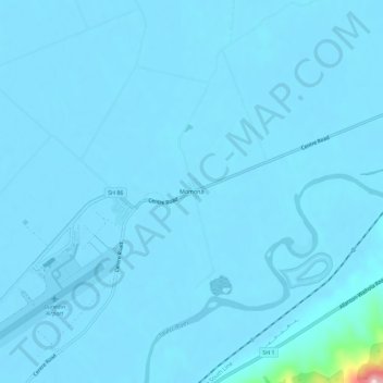 Momona topographic map, elevation, terrain