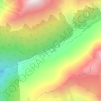 Plan de la Loubiere topographic map, elevation, terrain