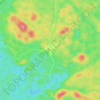 Dadi topographic map, elevation, terrain