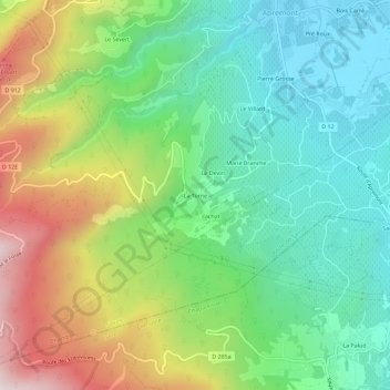 La Torne topographic map, elevation, terrain