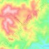 Umbumbulu topographic map, elevation, terrain