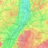 Karlsruhe topographic map, elevation, terrain
