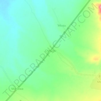 Chigugu topographic map, elevation, terrain