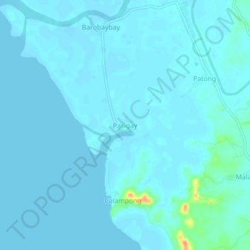 Pasigay topographic map, elevation, terrain