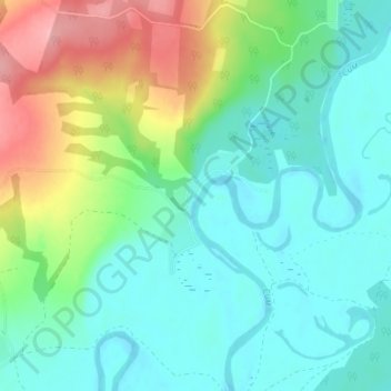 Коммунар topographic map, elevation, terrain