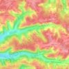 Courbe topographic map, elevation, terrain