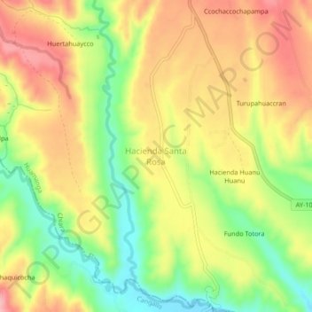 Hacienda Santa Rosa topographic map, elevation, terrain