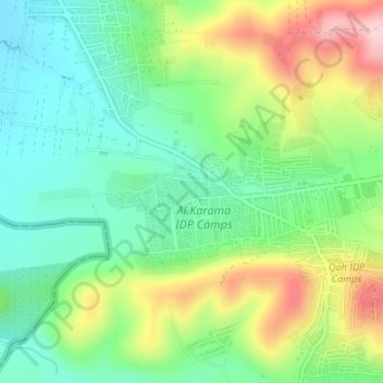 التجمع topographic map, elevation, terrain