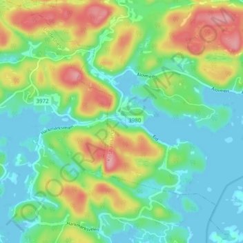 Eid topographic map, elevation, terrain